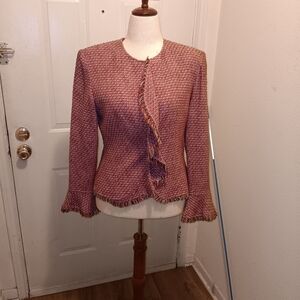 Neiman Marcus Pink Blazer Elegant Suit Jacket